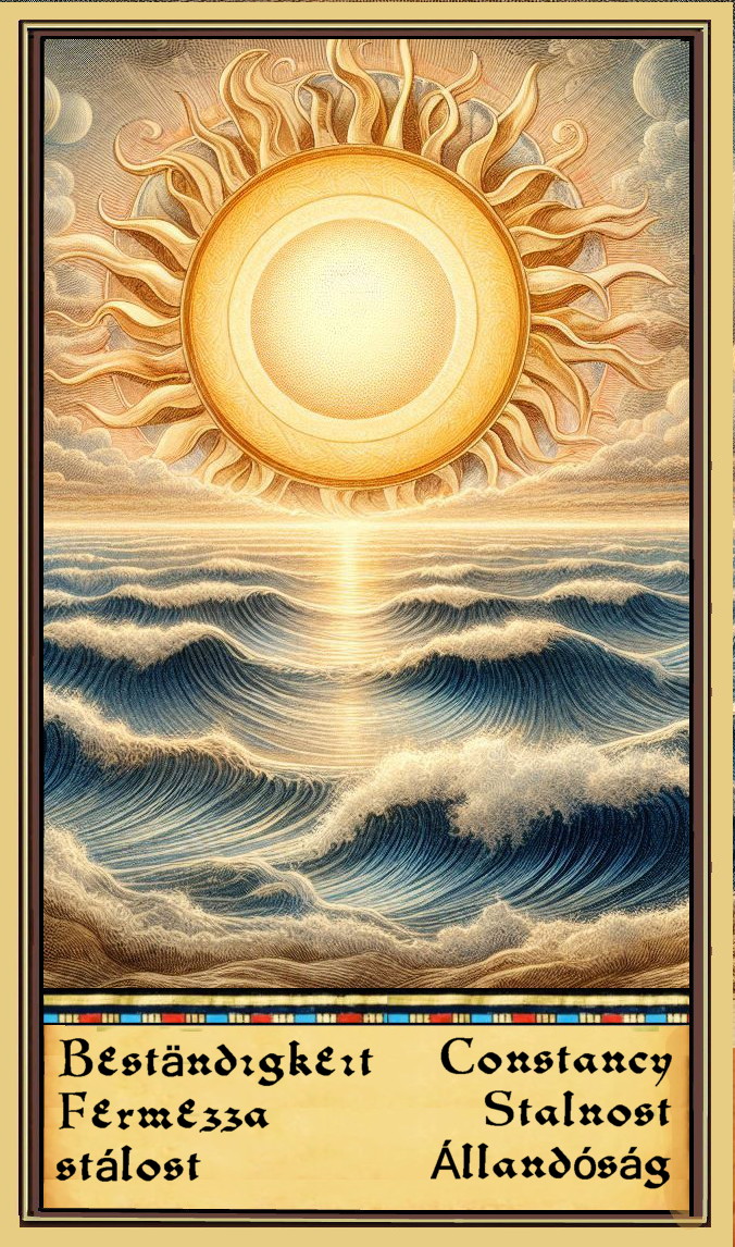 ENTER THE CARD OF CONSTANCY, FINDING BALANCE IN CHAOS..