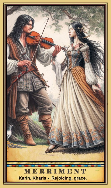 THE MEANING OF MERRIMENT WITH MEDIEVAL GYPSY TAROT